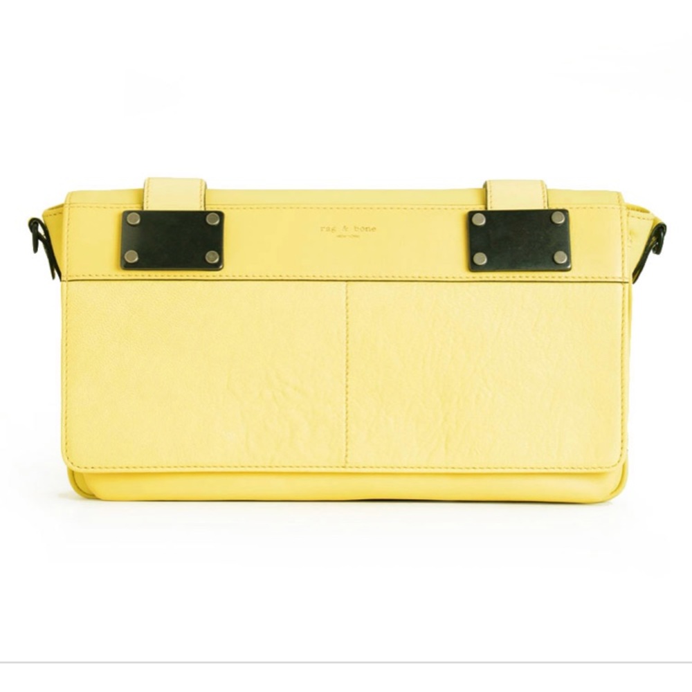 Rag and Bone Pilot Canary Crossbody clutch yellow